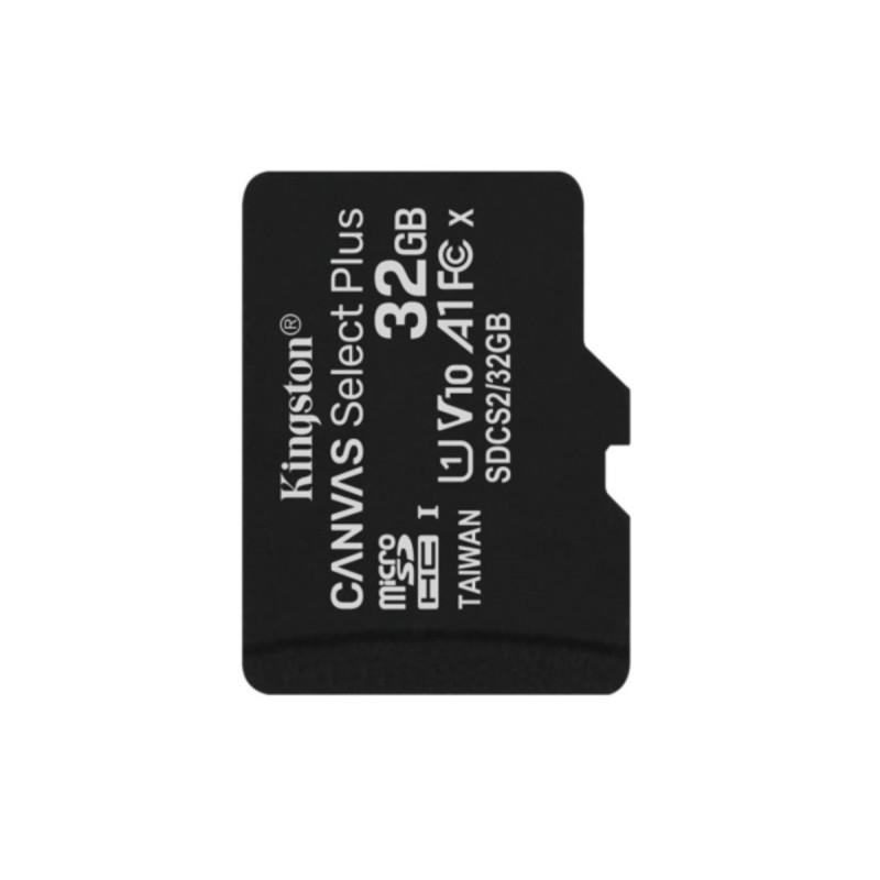 microSDHC (UHS-1) Kingston Canvas Select Plus 32Gb 10 А1 (R-100MB/s) (adapter SD)