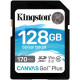 SDXC (UHS-1 U3) Kingston Canvas Go Plus 128Gb class 10 V30 (R170MB/s, W90MB/s)