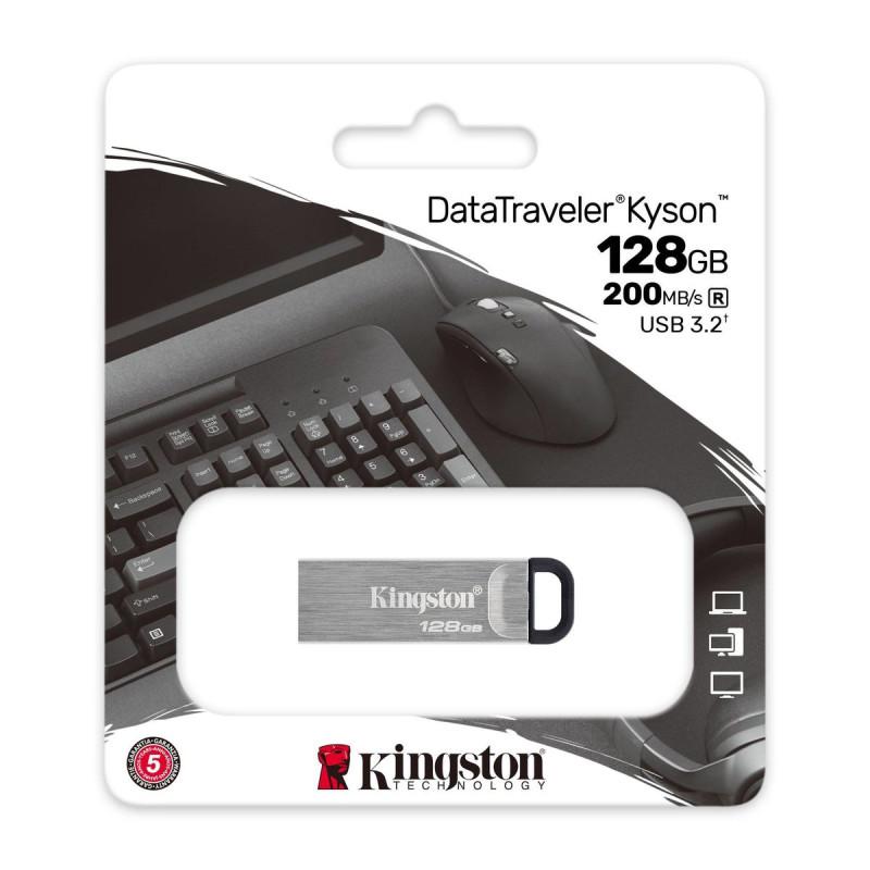 Flash Kingston USB 3.2 DT Kyson 128GB Silver/Black