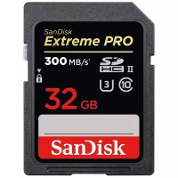 SDXC (UHS-II U3) SanDisk Extreme Pro 32Gb Class 10 V90 (R300MB/s, W260MB/s)
