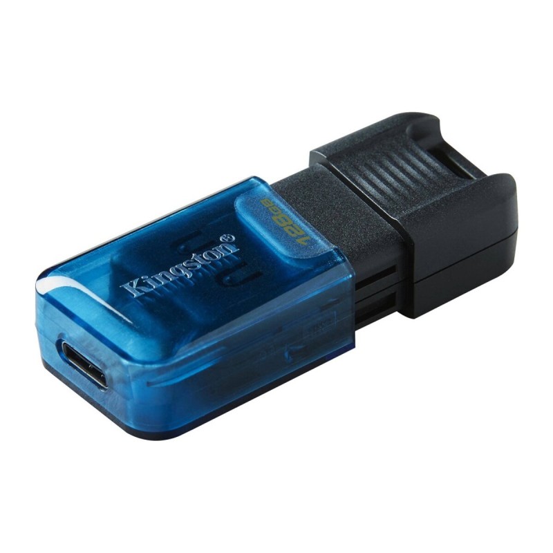Flash Kingston USB 3.2 DT 80M 128GB Type-C Black/Blue