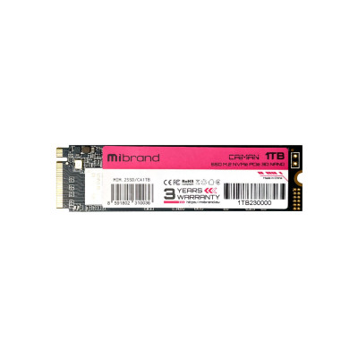 SSD M.2 Mibrand Caiman 1TB NVMe 2280 PCIe 3.0 3D NAND (MIM.2SSD/CA1TB)