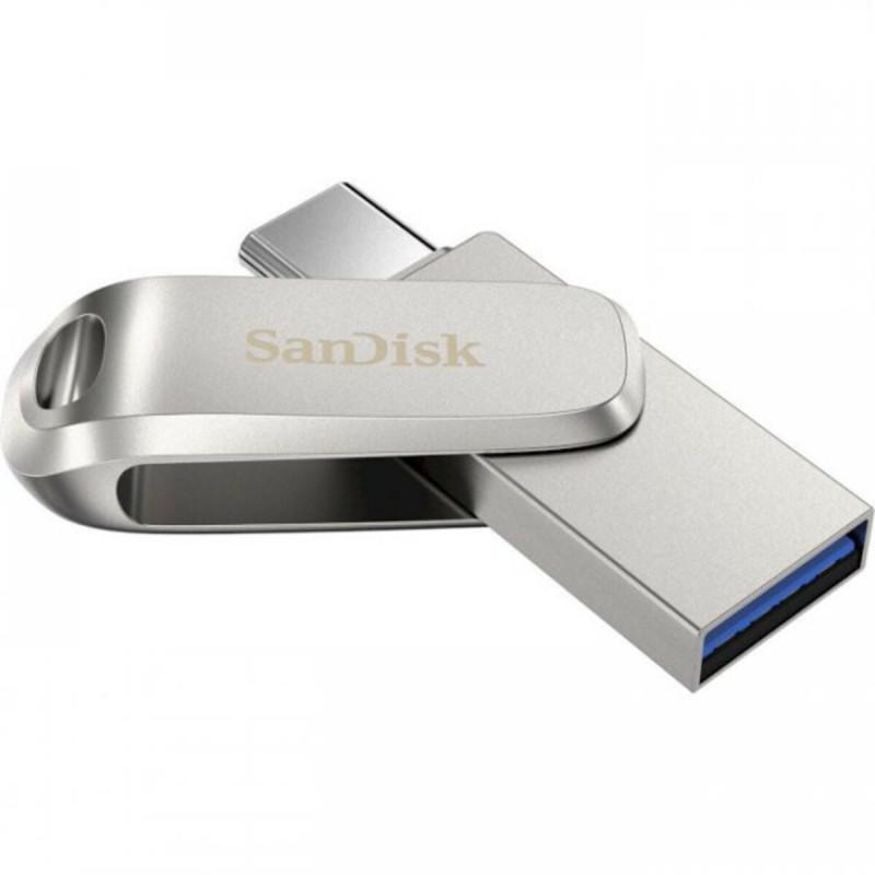 Flash SanDisk USB 3.1 Ultra Dual Luxe Type-C 256Gb (150 Mb/s)
