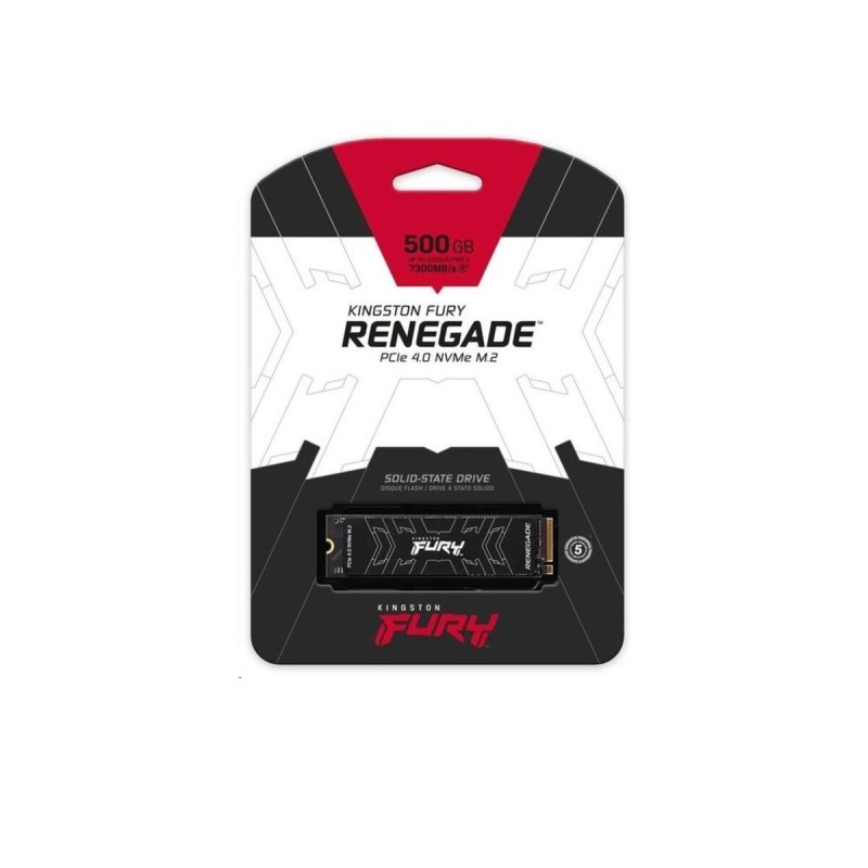 Накопичувач SSD M.2 Kingston FURY Renegade 500GB 2280 NVMe PCIe Gen 4.0 x4 3D TLC NAND (SFYRS/500G)