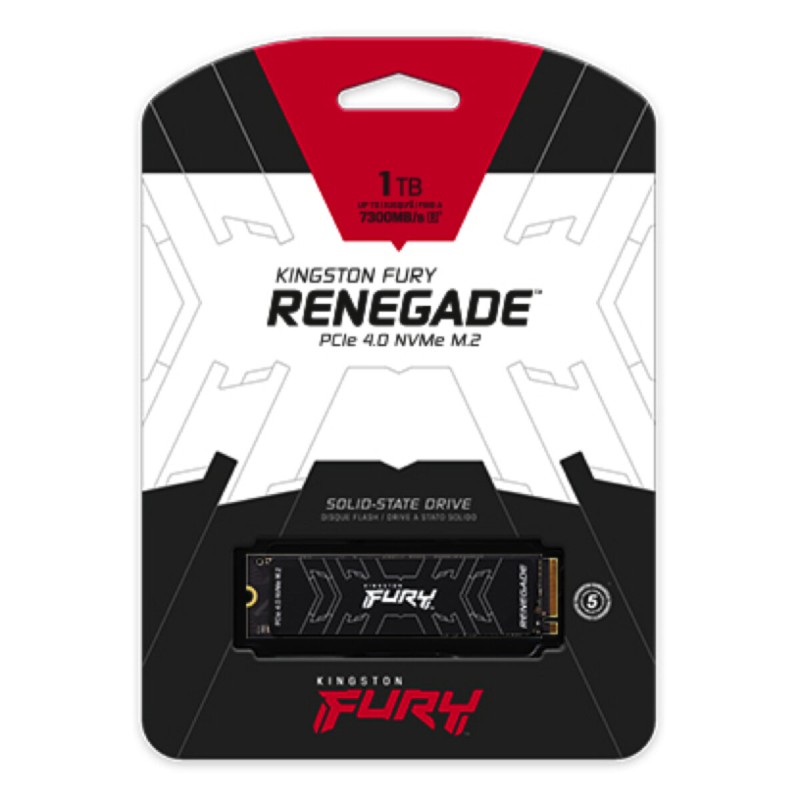 Накопичувач SSD M.2 Kingston FURY Renegade 1TB 2280 NVMe PCIe Gen 4.0 x4 3D TLC NAND (SFYRS/1000G)