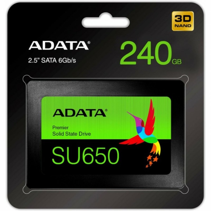 Накопичувач SSD ADATA Ultimate SU650 240GB 2.5" SATA III 3D NAND TLC (ASU650SS-240GT-R)