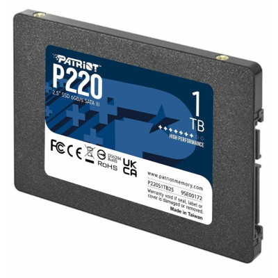 SSD Patriot P220 1TB 2.5" 7mm SATAIII (P220S1TB25)