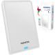 PHD External 2.5'' ADATA USB 3.2 Gen. 1 DashDrive Classic HV620S 1TB Slim White (AHV620S-1TU31-CWH)