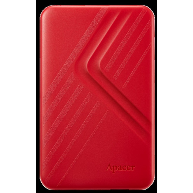 Зовнішній жорсткий диск PHD External 2.5'' Apacer USB 3.2 Gen. 1 AC236 1Tb Red (color box) (AP1TBAC236R-1)