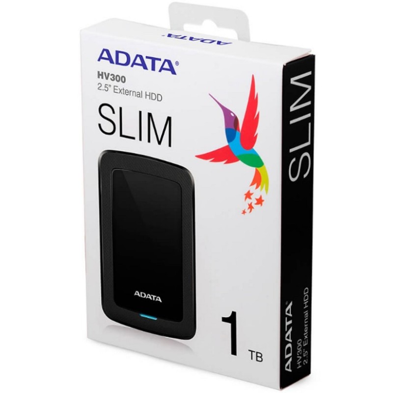 Зовнішній жорсткий диск PHD External 2.5'' ADATA USB 3.2 Gen. 1 DashDrive Durable HV300 1TB Black (AHV300-1TU31-CBK)