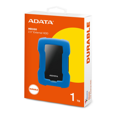 PHD External 2.5'' ADATA USB 3.1 DashDrive Durable HD330 1TB Blue (AHD330-1TU31-CBL)