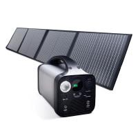 Портативная зарядная станция Junlee PS-1000 1000W 972Wh с портативной солнечной панелью 150W 30V (PS-1000SP150W)