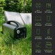 Портативна зарядна станція Junlee PS-1000 1000W 972Wh з портативною сонячною панеллю 150W 30V (PS-1000SP150W)