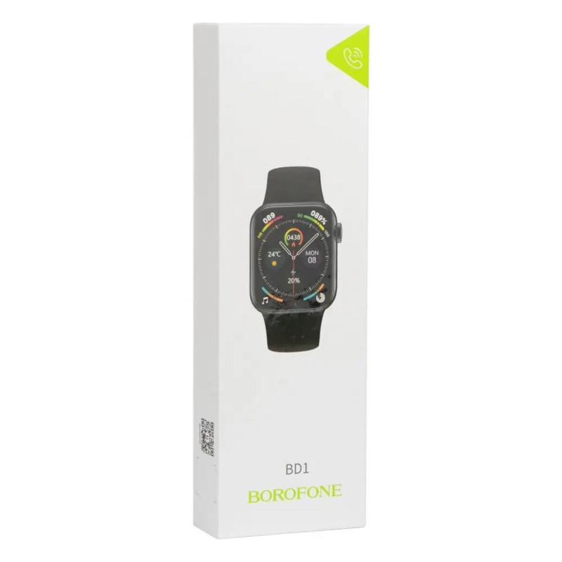 Смарт-годинник Borofone BD1 smart sports watch(call version) Bright Black (6974443384123)