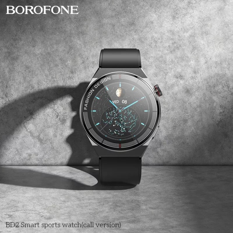 Смарт-годинник Borofone BD2 Smart sports watch(call version) Black (BD2BB) Смарт-годинник Borofone BD2 Smart sports watch(call version) Black (BD2BB)