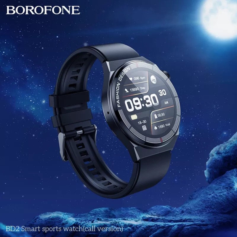 Смарт-годинник Borofone BD2 Smart sports watch(call version) Black (BD2BB) Смарт-годинник Borofone BD2 Smart sports watch(call version) Black (BD2BB)