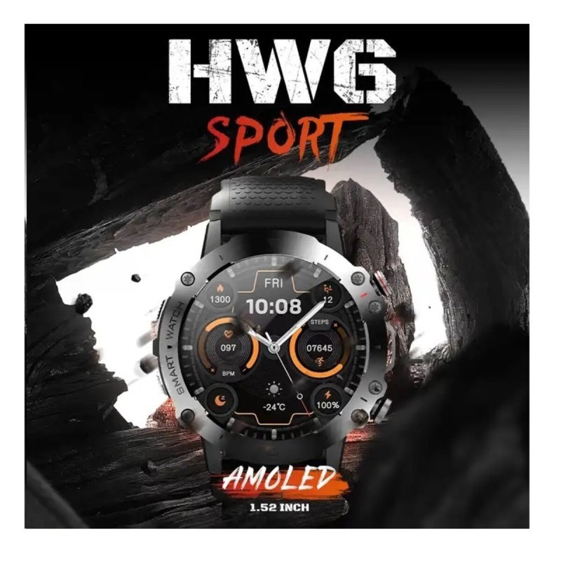 Смарт-годинник HW6 Sport Amoled+IP67 Silver (HW6SportSilver)