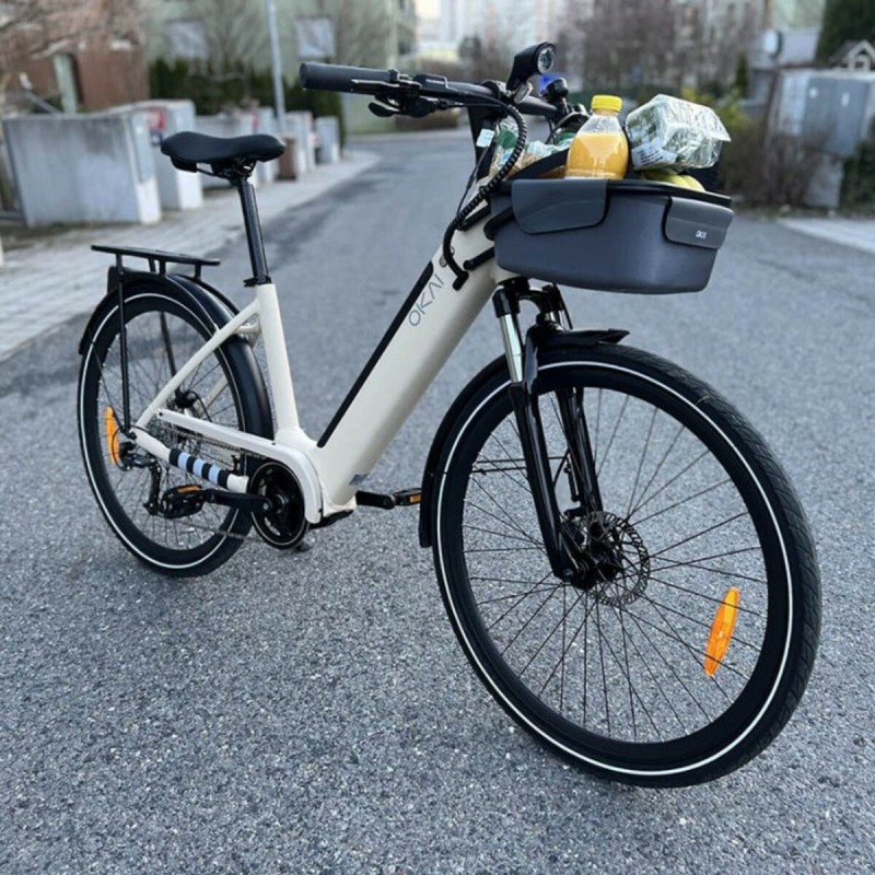 Електровелосипед OKAI EB10 Beige 28', 250(500)W, 14.4Ah, 100km, 25km\h, NFC, App, 29kg (EB10)
