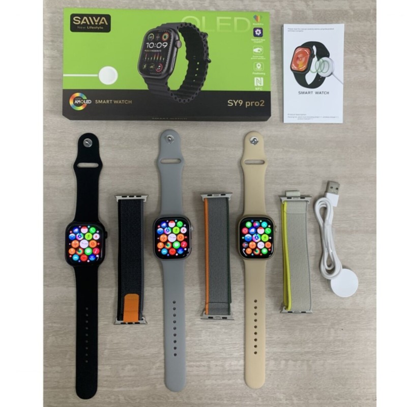 Смарт-годинник Saiya SY9 PRO2 Amoled+IP67 Gold (SY9PRO2Gold)