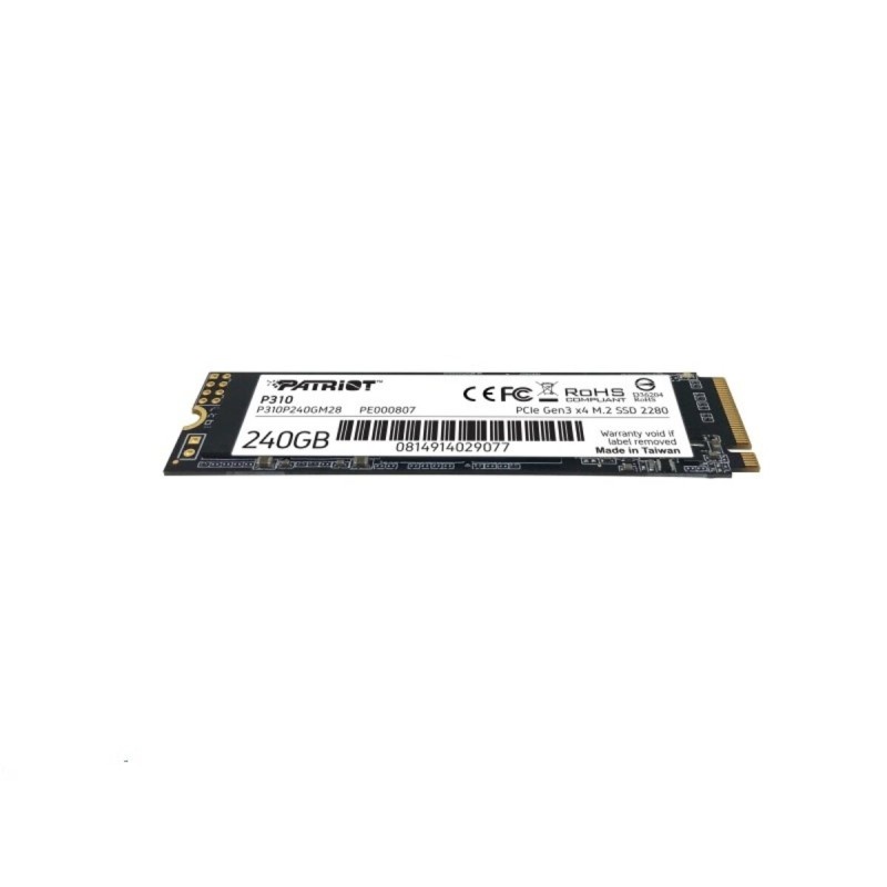 Накопичувач SSD M.2 Patriot P310 240GB NVMe 2280 PCIe 3.0 3D TLC (P310P240GM28)