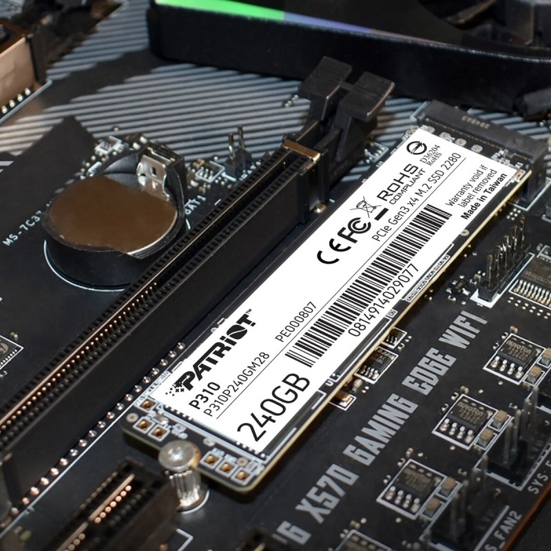 Накопичувач SSD M.2 Patriot P310 240GB NVMe 2280 PCIe 3.0 3D TLC (P310P240GM28)