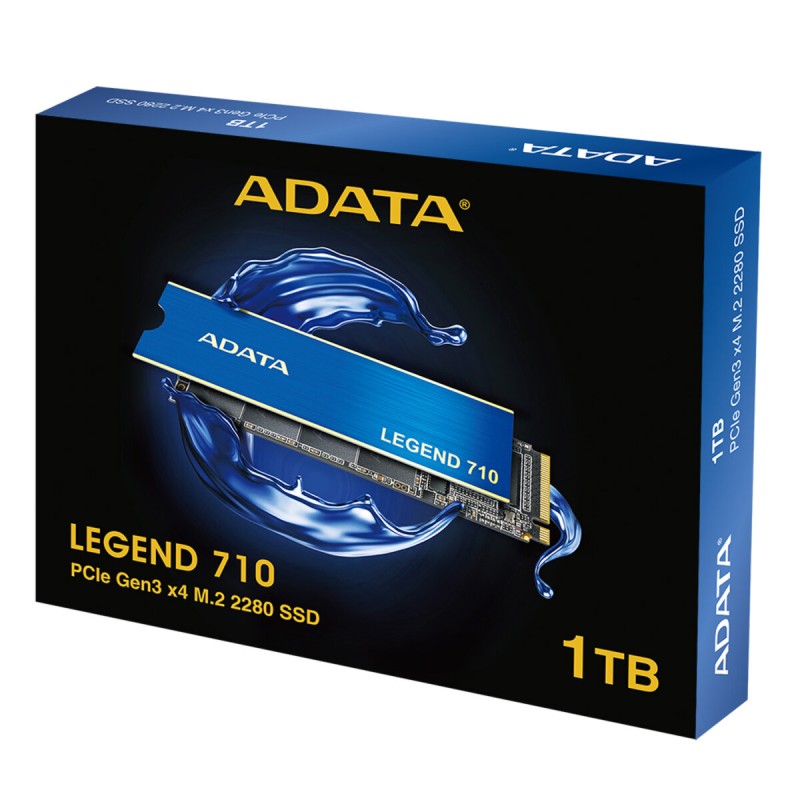SSD M.2 ADATA LEGEND 710 1TB 2280 PCIeGen 3x4 3D NAND Read/Write: 2400/1800 MB/sec (ALEG-710-1TCS)