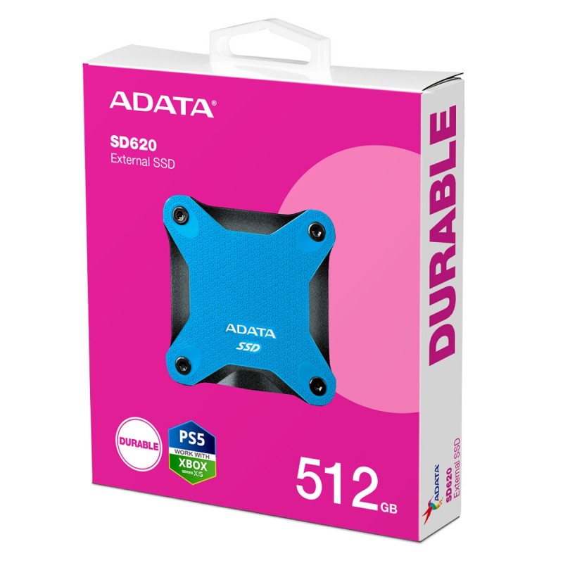 Портативний SSD ADATA SD620 512GB USB 3.2 520/460Mb/s Blue (SD620-512GCBL)