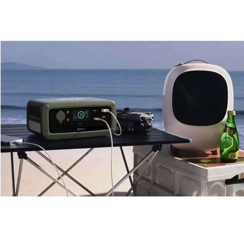 Портативна зарядна станція Baseus ioTa Series Portable Power Station 450W (DE/EU 220V) Cold Green (PPYT010206)