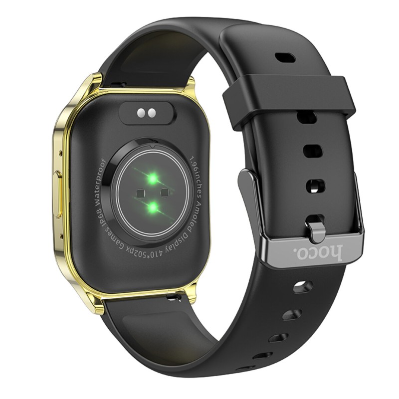 Смарт-годинник HOCO Y19 AMOLED Smart sports watch(call version) Bright Gold (6942007610889 )