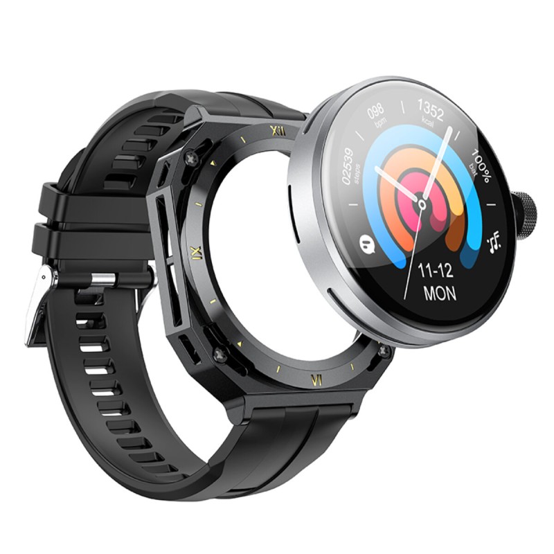 Смарт-годинник HOCO Y14 Smart sports watch(call version) Black (6931474798923)