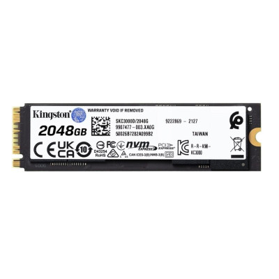 SSD M.2 Kingston KC3000 2048GB NVMe 2280 PCIe 4.0 x4 3D NAND TLC (SKC3000D/2048G)