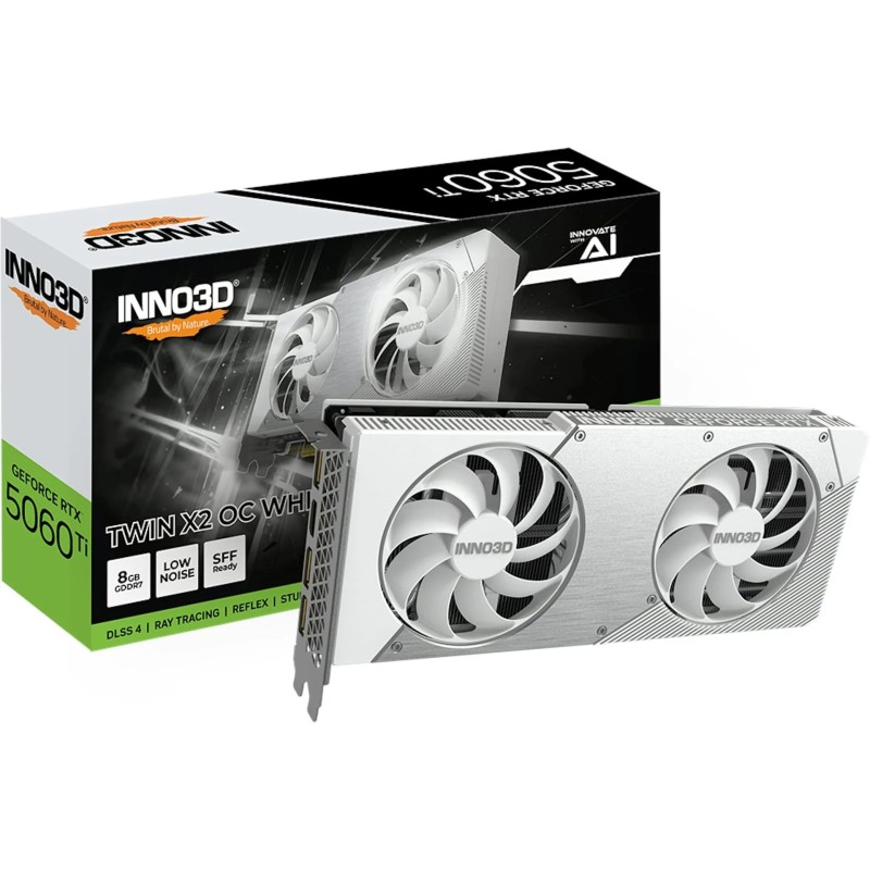 Відеокарта (графічний адаптер) Inno3D GeForce RTX 5060 Ti TWIN X2 OC WHITE 8 ГБ
