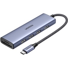 Док-станція (хаб) Ugreen CM511 6-в-1 USB-C, HDMI 4K 30 Гц, PD 100 Вт