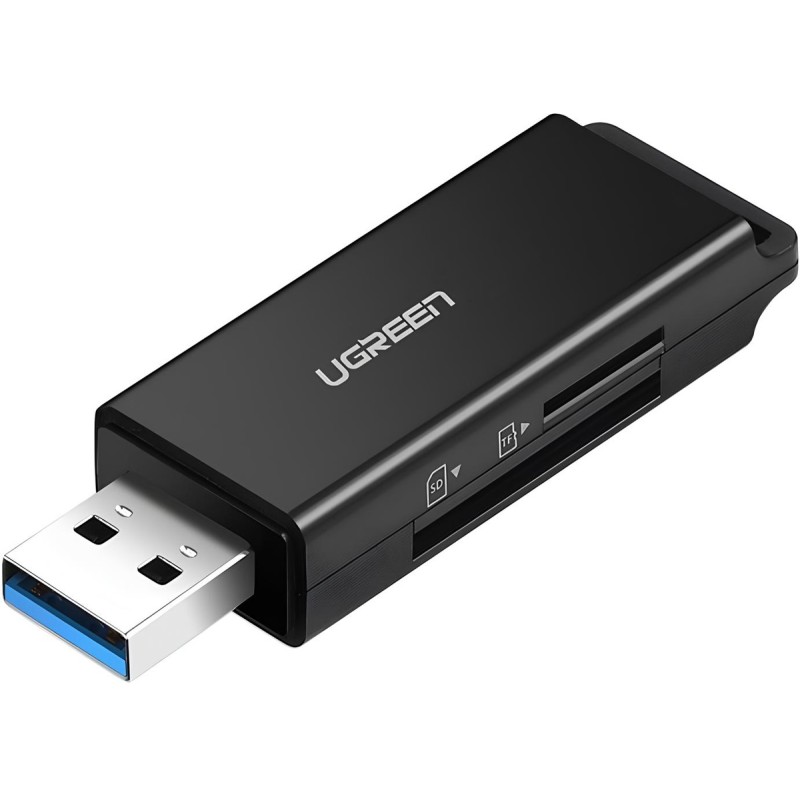 Картридер USB (считыватель карт памяти) Ugreen CM104 USB 3.0, 2 слота SD/TF