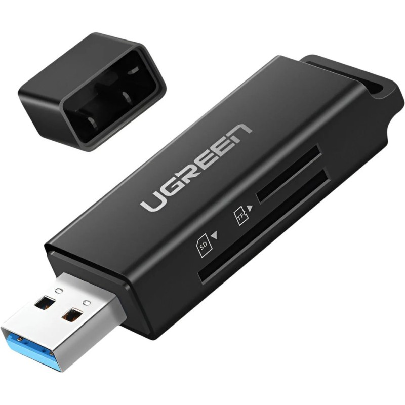 Картридер USB (считыватель карт памяти) Ugreen CM104 USB 3.0, 2 слота SD/TF Картридер USB (считыватель карт памяти) Ugreen CM104 USB 3.0, 2 слота SD/TF