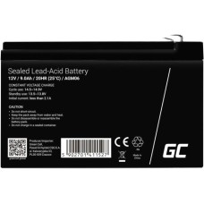 Акумулятор для ДБЖ (акумуляторна батарея) Green Cell 12 В 9 А·год