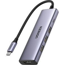 Док-станція (USB-C хаб) Ugreen CM511 HDMI 4K, PD 100 Вт