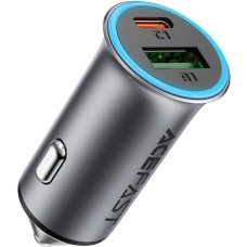 Автомобільний зарядний пристрій (автозарядка) Acefast B16 95 Вт, USB-C + USB-A