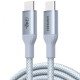 Кабель USB (USB-C кабель) UGREEN L534 1 м, 240 Вт, синий