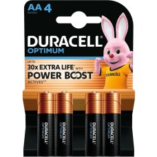 Батарейка AA (пальчикова батарейка) Duracell Optimum 4 шт.