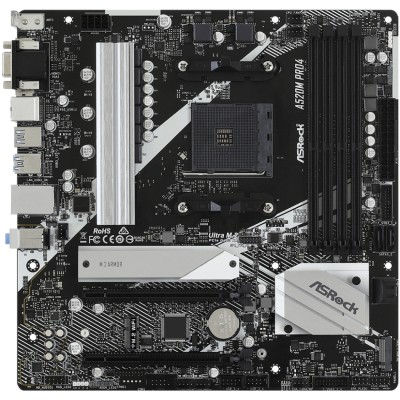 Материнська плата (системна плата) ASRock A520M PRO4 AM4 4×DDR4, microATX