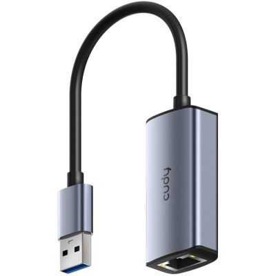 Адаптер USB 3.0 Type-A (перехідник USB–Ethernet) Cudy UE25A 2500 Мбіт/с
