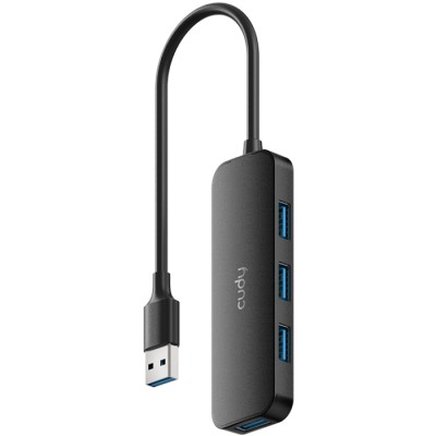 USB-хаб (розгалужувач) Cudy UH40A на 4 порти, чорний