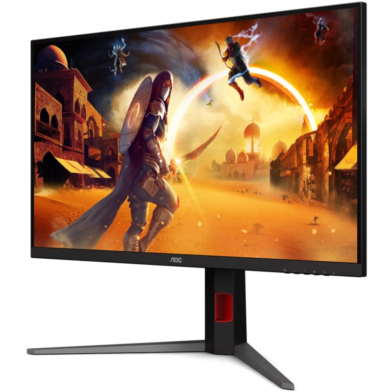 TFT 31.5" AOC U32G4U, Fast IPS, 4K UHD, 160Гц, 2xHDMI, DP, USB-hub, HAS, Pivot, чорно-червоний