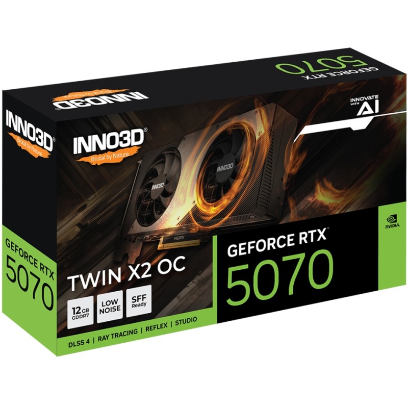 GeForce RTX5070 Inno3D TWIN X2 OC, 12GB GDDR7, 192bit, PCI Express 5.0