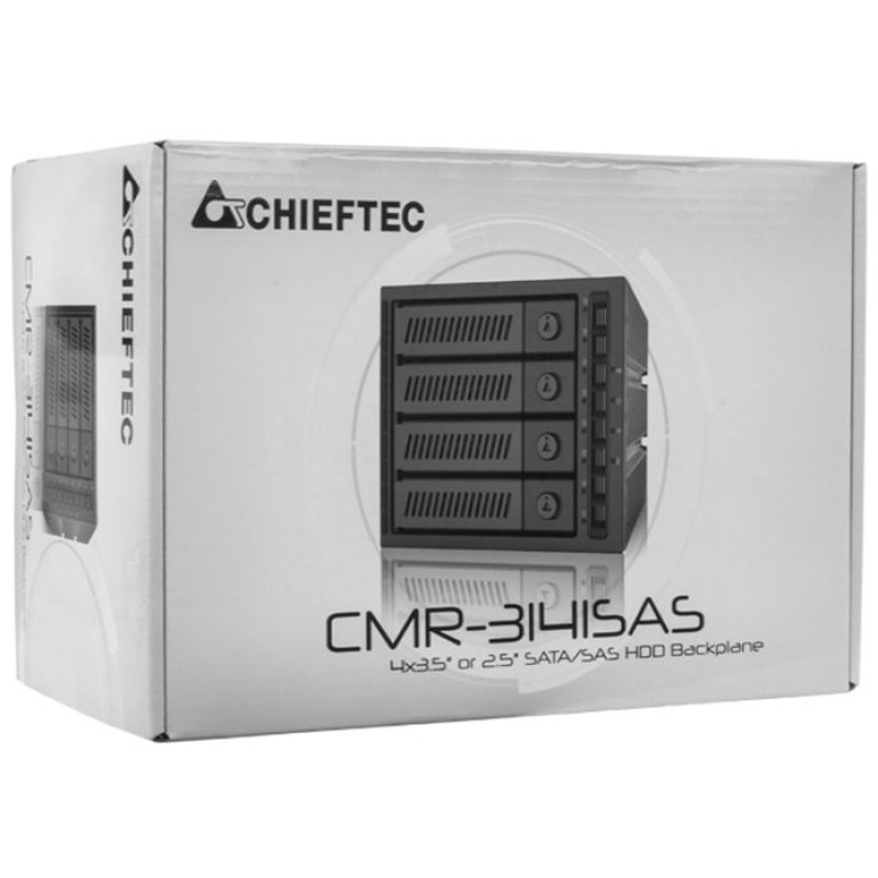 Бекплейн Chieftec CMR-3141SAS 3x5.25" -> 4x3.5" HDDs Hot-Swap Metal Бекплейн Chieftec CMR-3141SAS 3x5.25" -> 4x3.5" HDDs Hot-Swap Metal