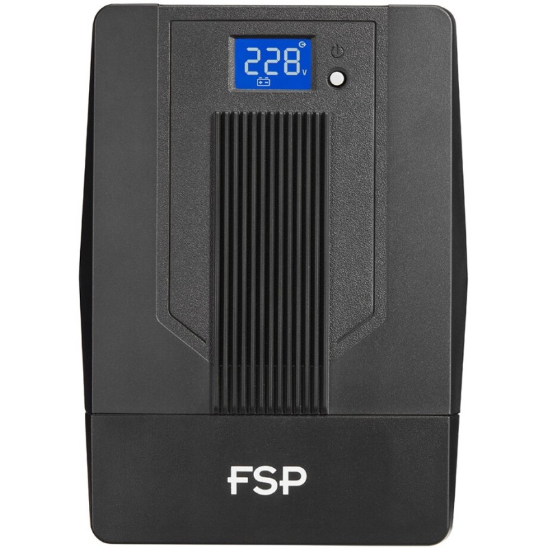 ДБЖ FSP iFP-1000, 1000ВА/600Вт, Lin-Int, LCD (дисплей), Schuko*4, USB, Black,