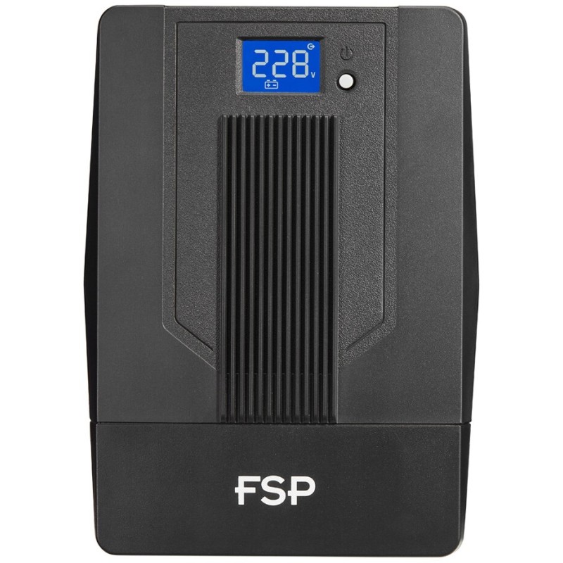 ДБЖ FSP iFP-1500, 1500ВА/900Вт, LCD, Schuko*4. 230V/50Hz, USB, Black