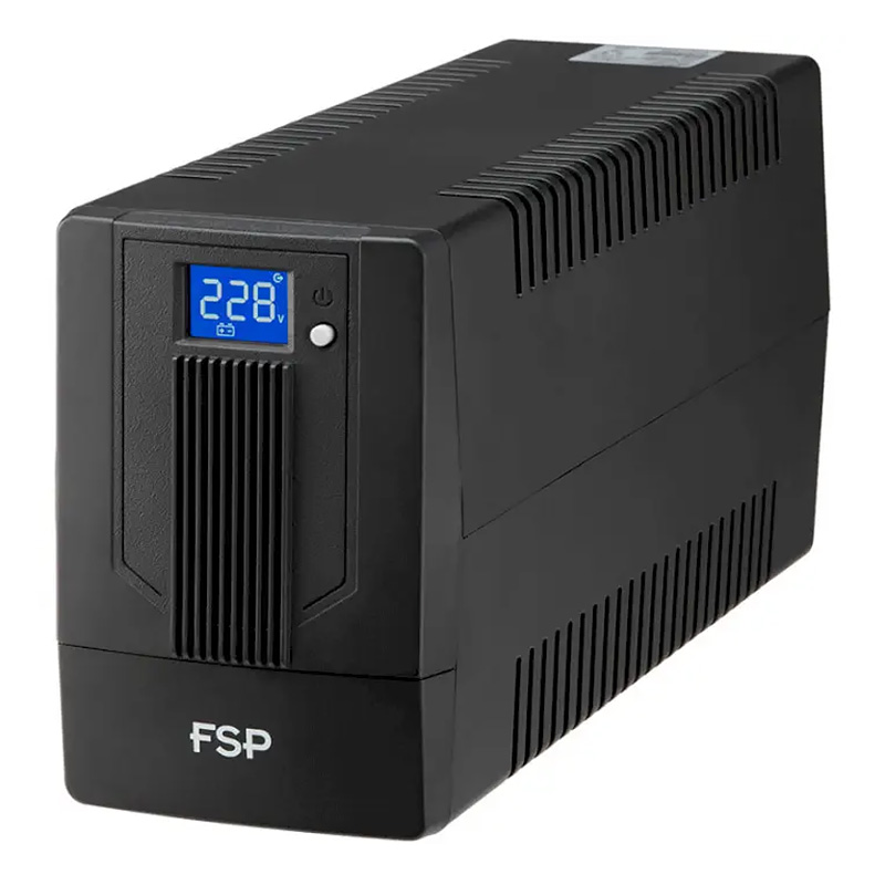 ДБЖ FSP iFP-800, 800ВА/480Вт, Lin-Int, LCD (дисплей), Schuko*2, USB, Black ДБЖ FSP iFP-800, 800ВА/480Вт, Lin-Int, LCD (дисплей), Schuko*2, USB, Black