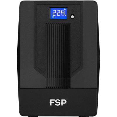 ДБЖ FSP iFP-2000, 2000ВА/1200Вт, LCD, Schuko*2+IEC*2, USB, Black, 12V/9Ah*2 ДБЖ FSP iFP-2000, 2000ВА/1200Вт, LCD, Schuko*2+IEC*2, USB, Black, 12V/9Ah*2